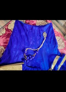 Girls Royal Blue Lehenga Choli