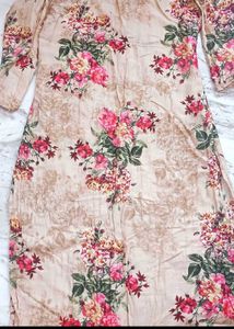 Elegant Floral Kurta Set with Dupatta
