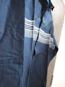 Men's Dark Blue Jacket with Stripe Detail