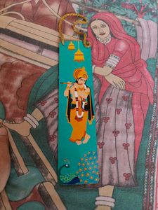 Teal Blue Lord Krishna Printed Wall Hangings