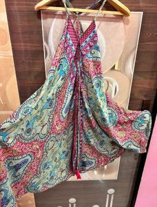 Boho Paisley Print Summer Dress
