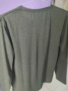Men's Grey Workout Long Sleeve Top