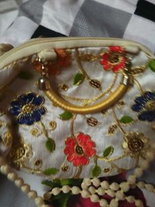 Embroidered Clutch Bag
