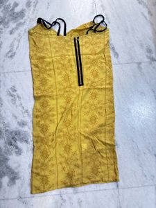 beautiful mustard colour dress