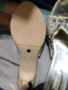 Embellished Gold Heels