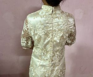 Elegant Lace Cheongsam Dress