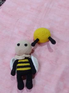 Handmade Crochet Bee Toy