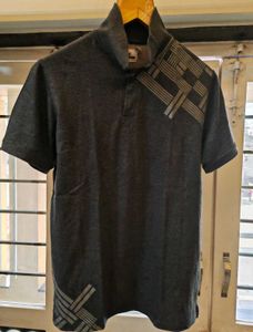 Men's Charcoal Grey Polo T-Shirt