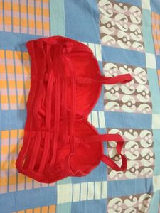 Red Fully Padded Underwired With Stylish Back Bra