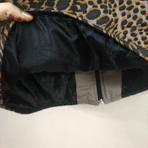 Animal Print Puffer Vest
