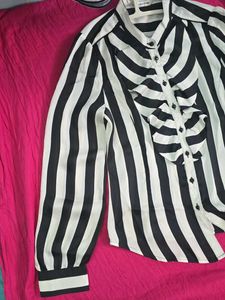 Lowest Prices_Chic Vertical Stripe Blouse &amp; Pants