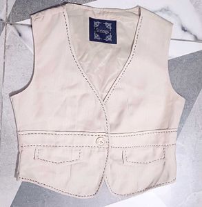Stylish Beige Vest
