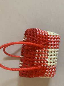 Red With White New Mini Basket