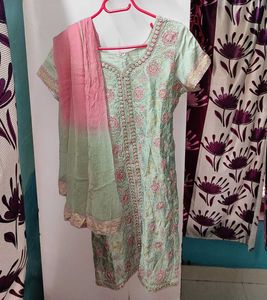 Elegant Punjabi Style Embroidered Kurta Set