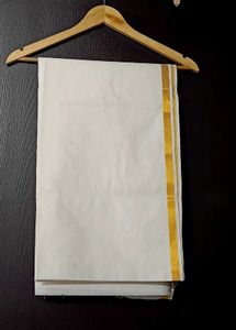 Traditional Dhoti with Golden Border