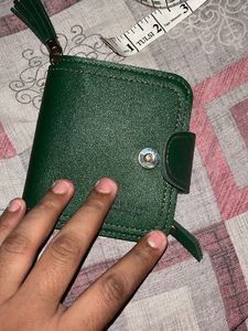 Elegant Dark Green Leather Wallet