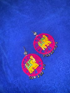 Handmade Elephant Dangle Earrings