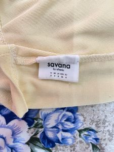 Soft Yellow Cowl Neck Top