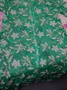 Suit Kurta Pant With Net Work Jacket