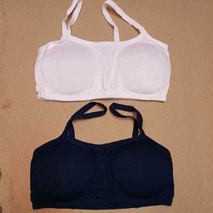 White Blue Everyday Bra