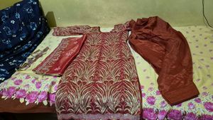 Elegant Embroidered Kurta Set