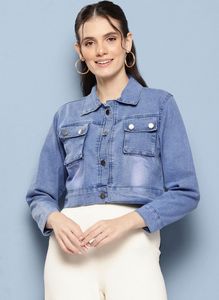 denim jacket crop style