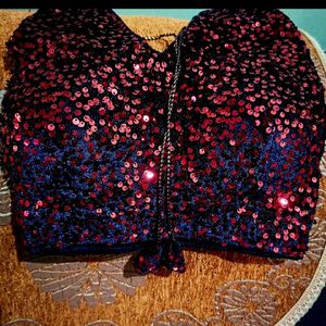 Sparkling Sequin velvet Blouse