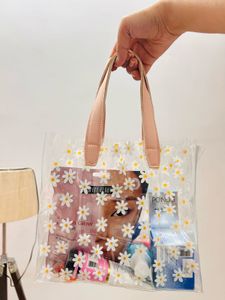 Daisy Print Clear Tote Bag