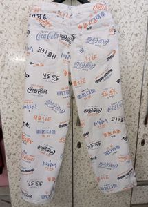 H&amp;M COCA COLA LOGO PRINTED DENIM