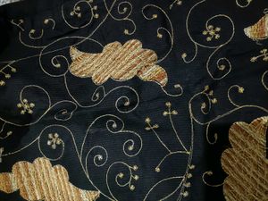 Black kurta with gold embroidery