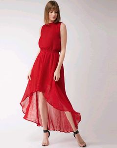 Red High-Low Dress