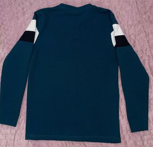 Teal Long Sleeve Striped Top