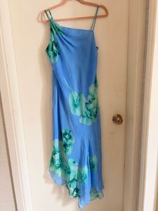 Blue Floral Maxi Dress