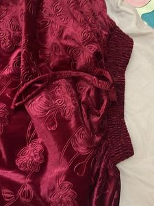 Beautiful Red Velvet Lehenga