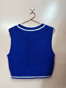 Royal Blue V-Neck Sweater Vest