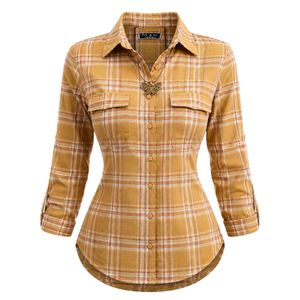 Earthy tone Plaid Flannel Shirt 🪸