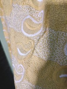 Lemon Yellow Embroidered Short Kurti