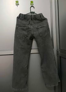 Grey Wash Wide Leg Jeans