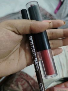 Swiss Beauty Matte Lip Liner &amp; Liquid Lipstick