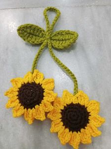 Crochet Sunflower Charm🌻