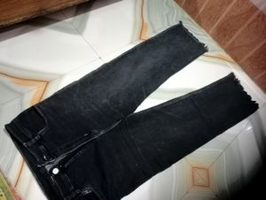 Straight Fit Black Jeans