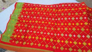 Red Jamdani