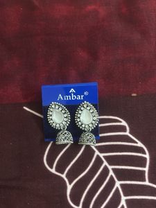 Set of 3 Oxidized Silver Jhumka Earrings