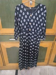 stylish Black Indowestern Maxi Dress / Gown Kurti