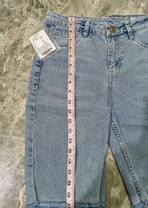 Light Wash Denim Bermuda Shorts