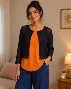 AND Sleeveless Orange Tunic Top