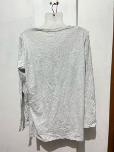 Comfortable Grey Long Sleeve Top