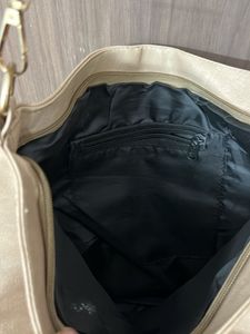 Stylish Beige Hobo Bag with Boho Strap