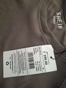 Casual Grey T-Shirt with White Stitching