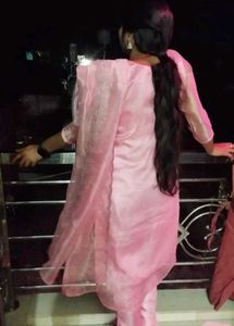 Pink Kurta Set (kurta, pajama,dupatta)💖